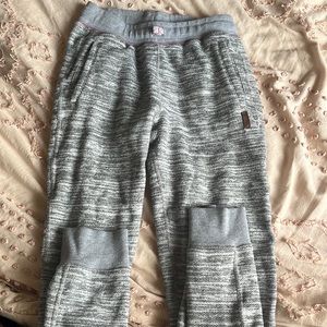 grey and white kids roots pants!